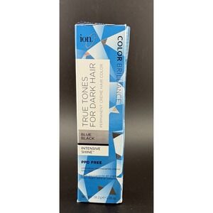 ION Color Brilliance Blue Black PPD-Free Permanent Creme Hair Dye 58.2g 2.05 oz